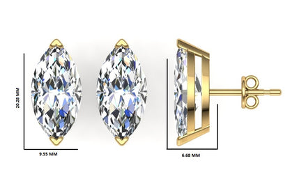 Classic Blissful Solitaire Lab Diamond Martini Studs Earrings
