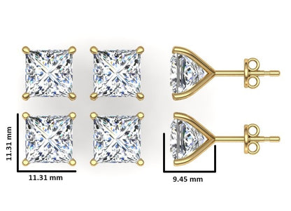 Classic Blissful Solitaire Lab Diamond Martini Studs Earrings