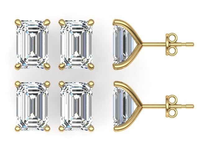 Classic Blissful Solitaire Lab Diamond Martini Studs Earrings