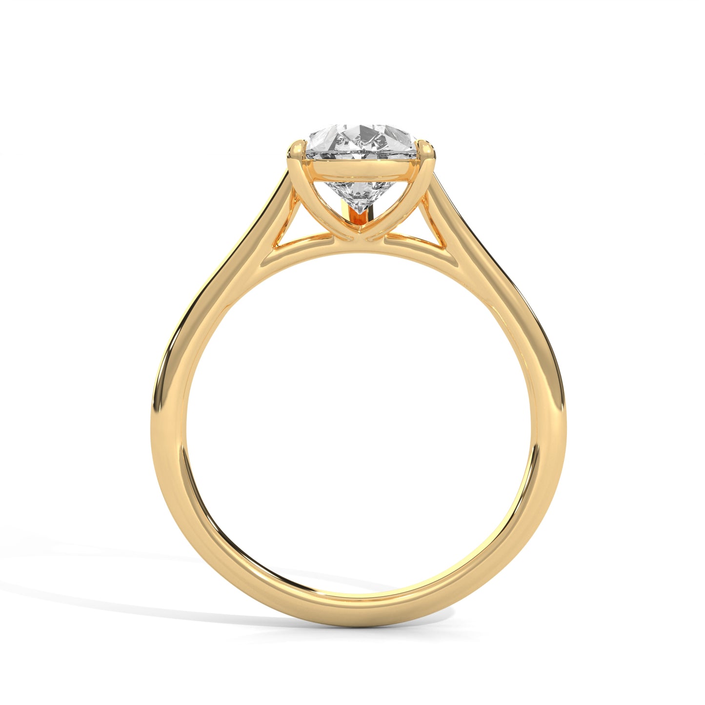 2 Carat Pear Shape Engagement Ring For Women in Lab Diamond