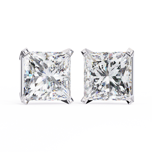 1.5 Carat Princess Cut Lab Diamonds Stud Earrings For Women