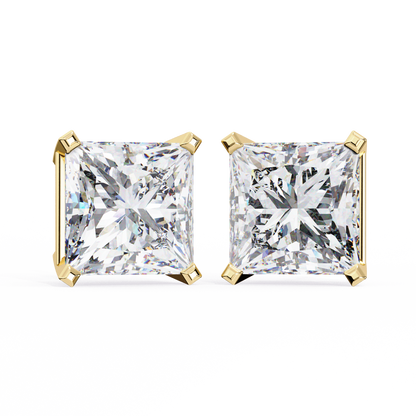 1.5 Carat Princess Cut Lab Diamonds Stud Earrings For Women