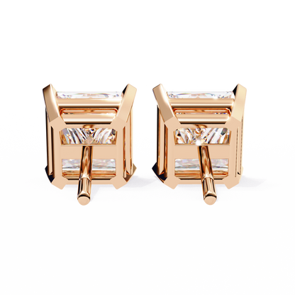 1.5 Carat Princess Cut Lab Diamonds Stud Earrings For Women