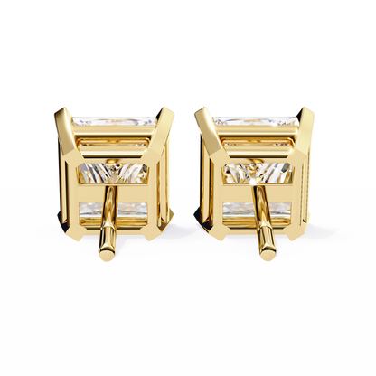 1.5 Carat Princess Cut Lab Diamonds Stud Earrings For Women