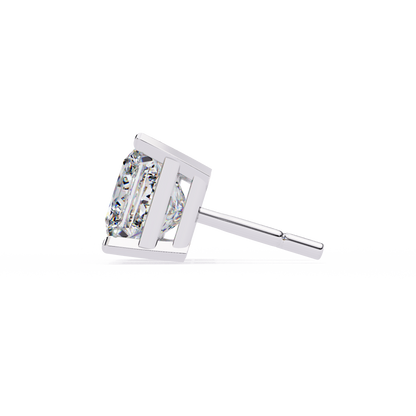 1.5 Carat Princess Cut Lab Diamonds Stud Earrings For Women