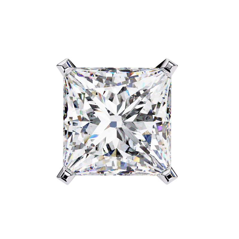 1.2 Carat Emerald Shape Lab Diamonds Stud Earrings For Women