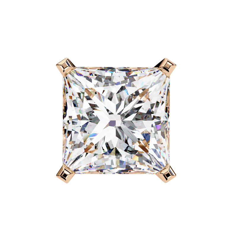 1.2 Carat Emerald Shape Lab Diamonds Stud Earrings For Women