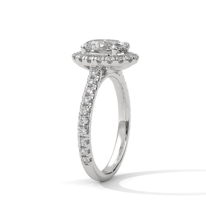 2 Carat Solitaire Oval Shape Lab Diamond Wedding Ring