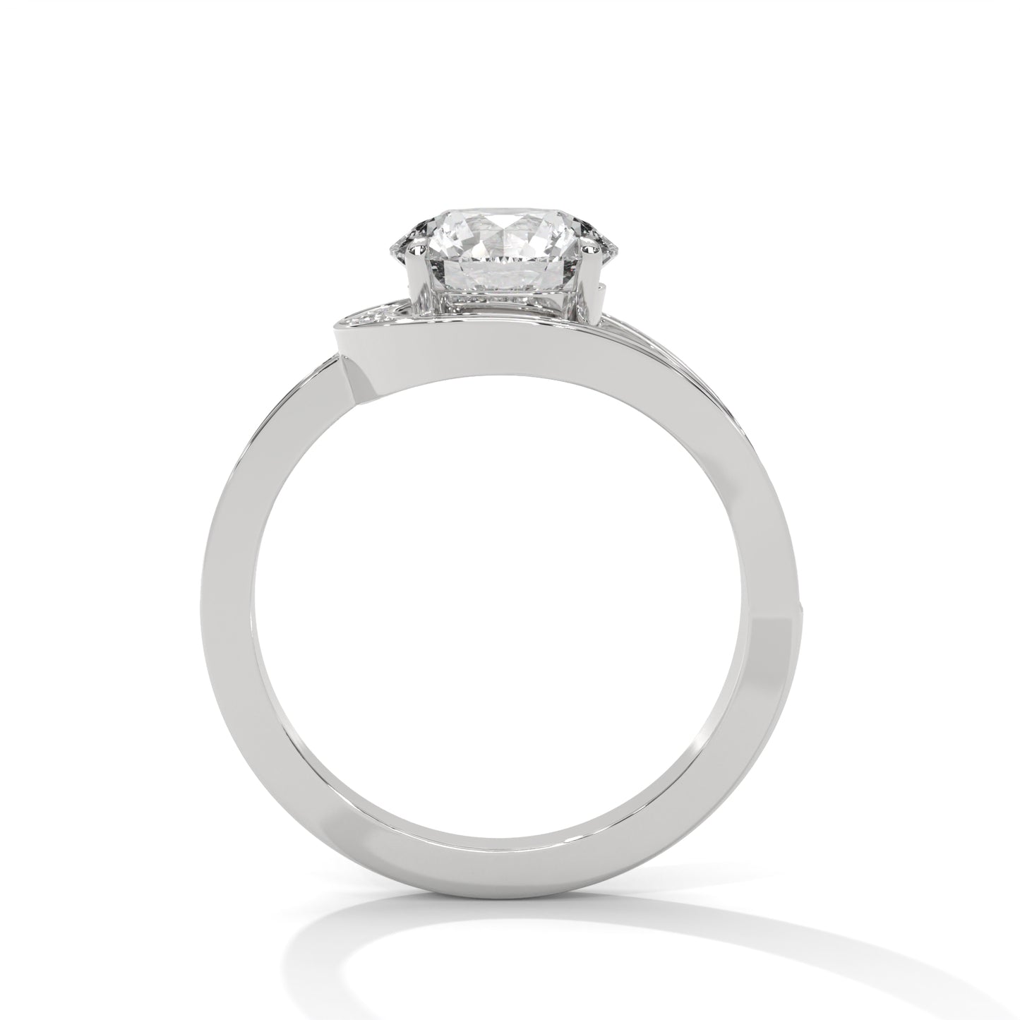 Antique Classic Round Halo Engagement Ring For Women in 2 Carat Lab Diamond