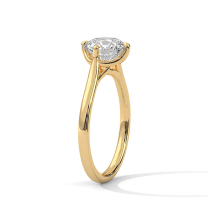 Promise Simple Ring in 2 Carat Round Lab Diamond