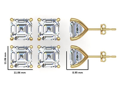 Classic Blissful Solitaire Lab Diamond Martini Studs Earrings