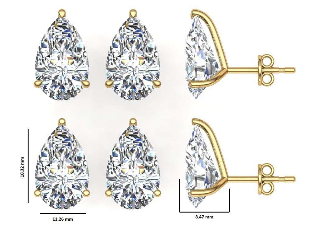 Classic Blissful Solitaire Lab Diamond Martini Studs Earrings