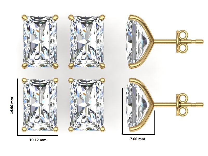 Classic Blissful Solitaire Lab Diamond Martini Studs Earrings