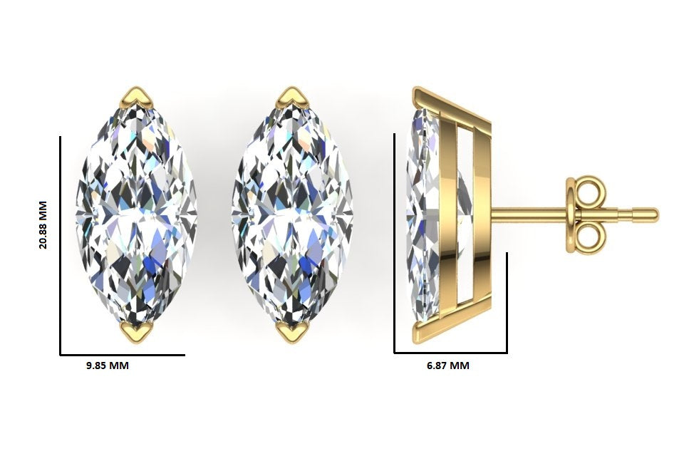 Classic Blissful Solitaire Lab Diamond Martini Studs Earrings