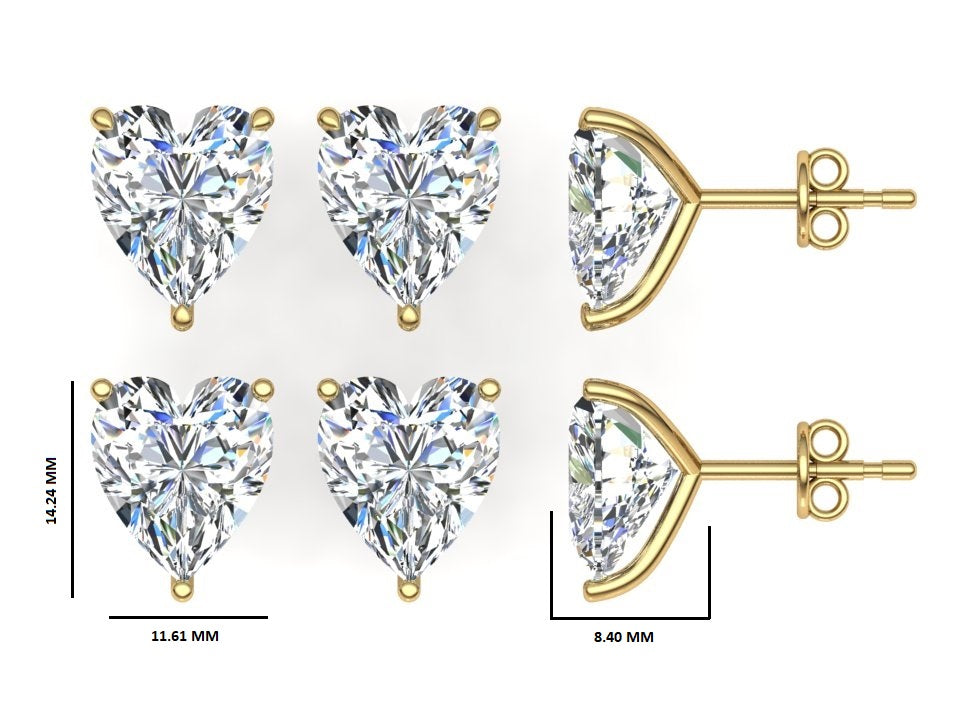 Classic Blissful Solitaire Lab Diamond Martini Studs Earrings