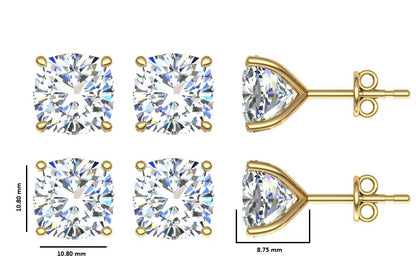 Classic Blissful Solitaire Lab Diamond Martini Studs Earrings