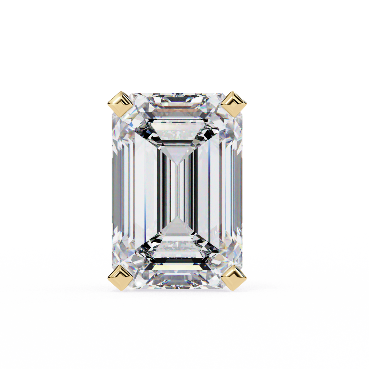 1.2 Carat Emerald Shape Lab Diamonds Stud Earrings For Women