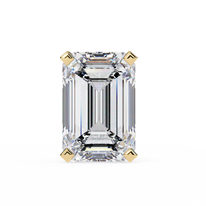 1.2 Carat Emerald Shape Lab Diamonds Stud Earrings For Women