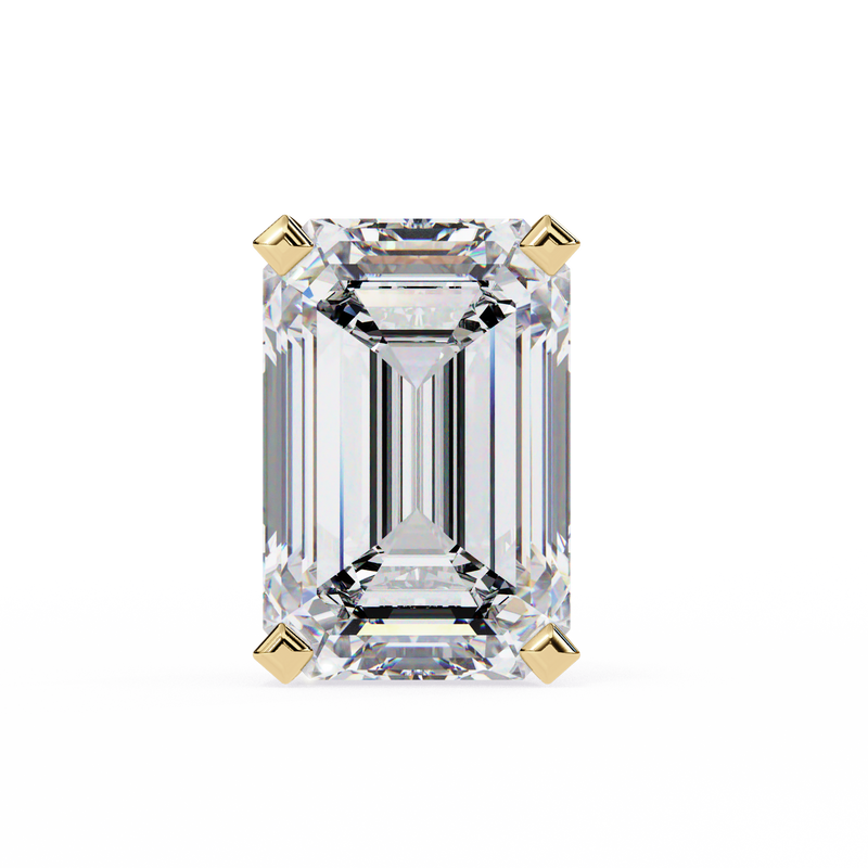 1.2 Carat Emerald Shape Lab Diamonds Stud Earrings For Women