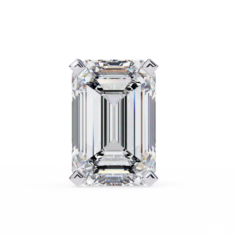 1.2 Carat Emerald Shape Lab Diamonds Stud Earrings For Women