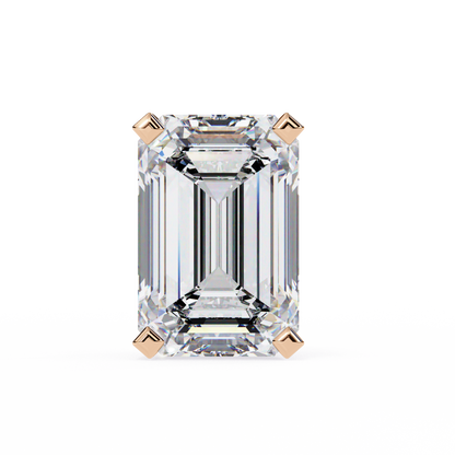1.2 Carat Emerald Shape Lab Diamonds Stud Earrings For Women