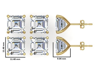Classic Blissful Solitaire Lab Diamond Martini Studs Earrings