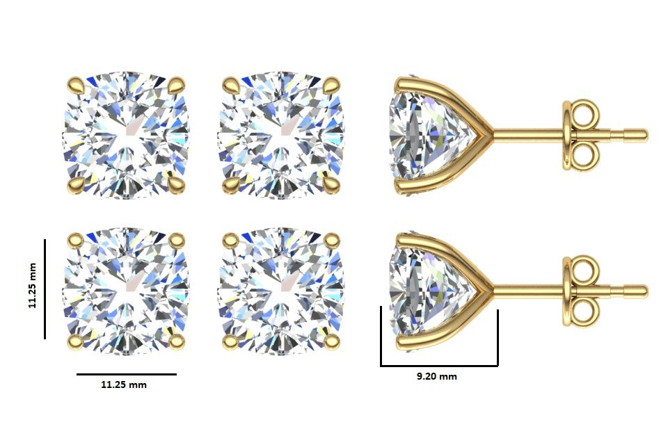 Classic Blissful Solitaire Lab Diamond Martini Studs Earrings