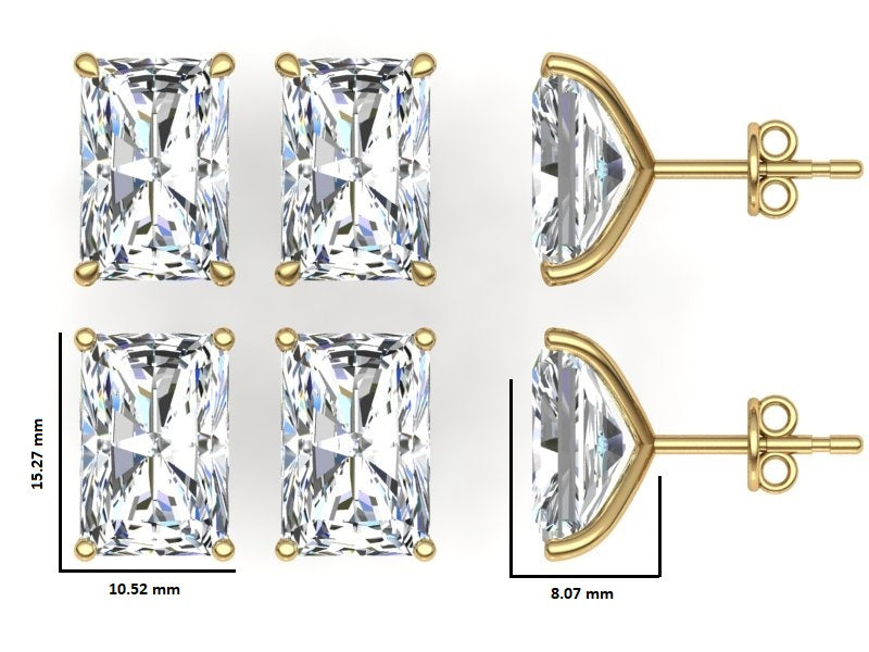 Classic Blissful Solitaire Lab Diamond Martini Studs Earrings