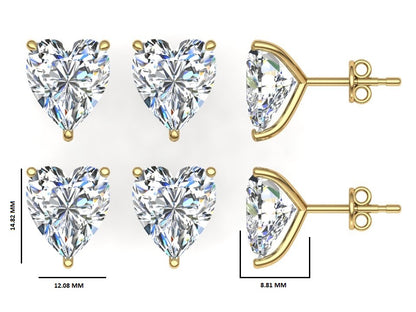 Classic Blissful Solitaire Lab Diamond Martini Studs Earrings