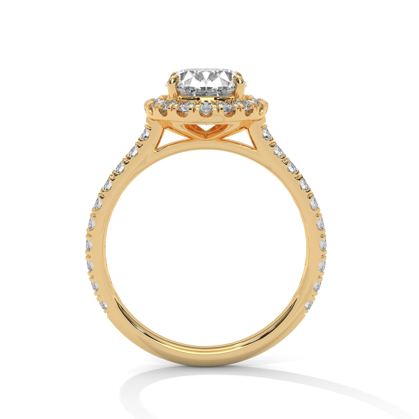 2 Carat Solitaire Oval Shape Lab Diamond Wedding Ring