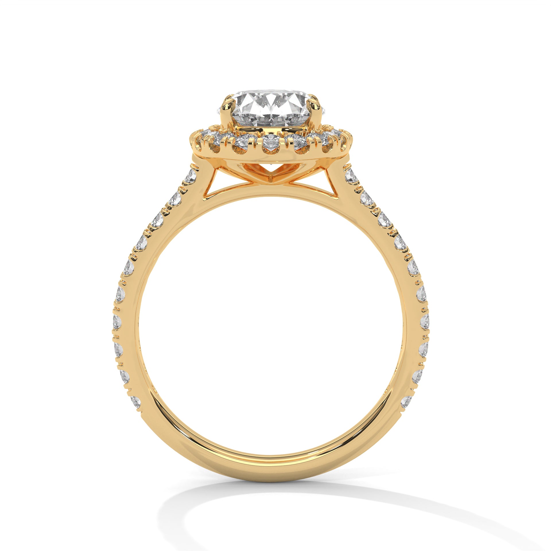 2 Carat Solitaire Oval Shape Lab Diamond Wedding Ring