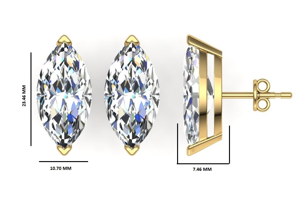 Classic Blissful Solitaire Lab Diamond Martini Studs Earrings