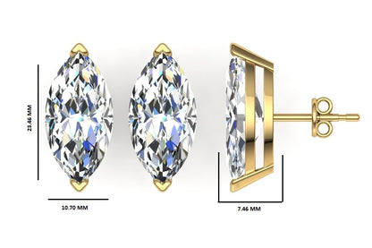 Classic Blissful Solitaire Lab Diamond Martini Studs Earrings