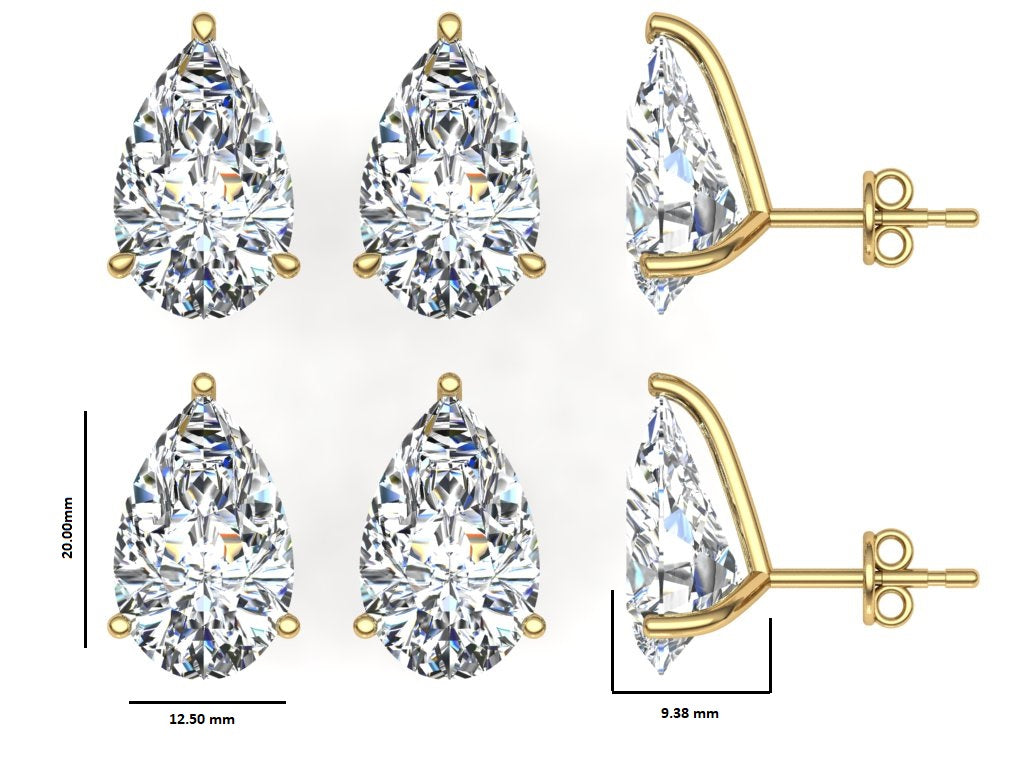 Classic Blissful Solitaire Lab Diamond Martini Studs Earrings