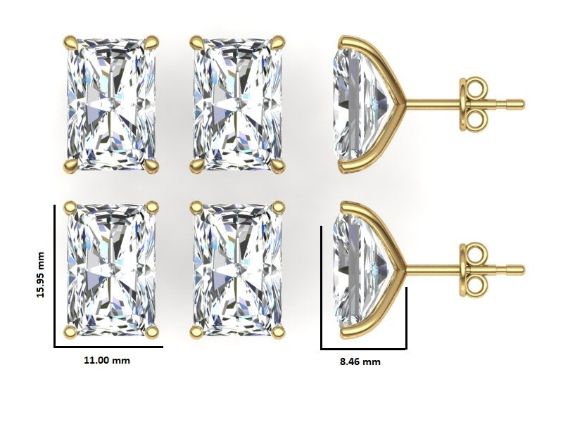 Classic Blissful Solitaire Lab Diamond Martini Studs Earrings