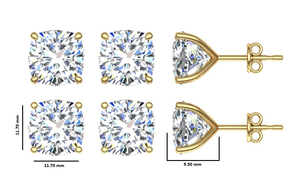 Classic Blissful Solitaire Lab Diamond Martini Studs Earrings