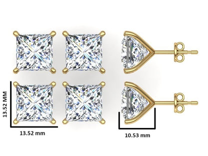 Classic Blissful Solitaire Lab Diamond Martini Studs Earrings