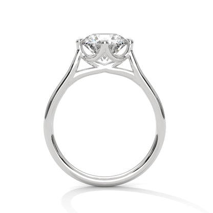 Promise Simple Ring in 2 Carat Round Lab Diamond