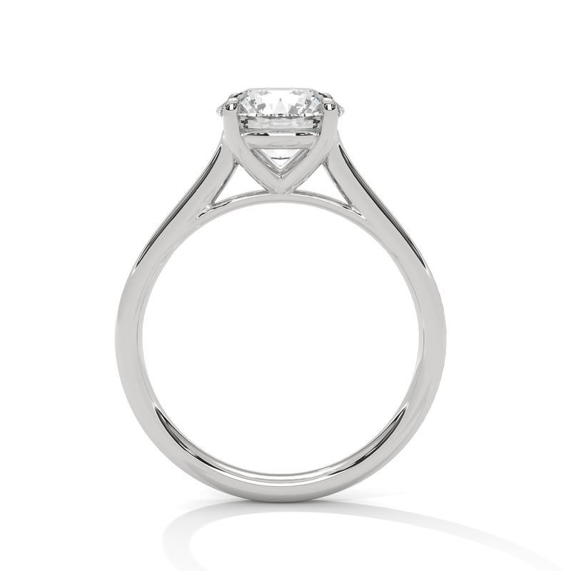 Solitaire 2 Carat Round Lab Diamond Engagement Ring