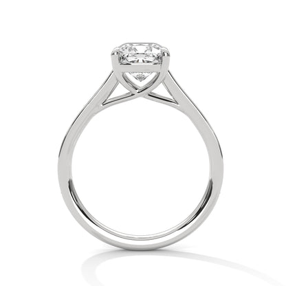 Seductive 2 Carat Cushion Solitaire Lab Diamond Ring