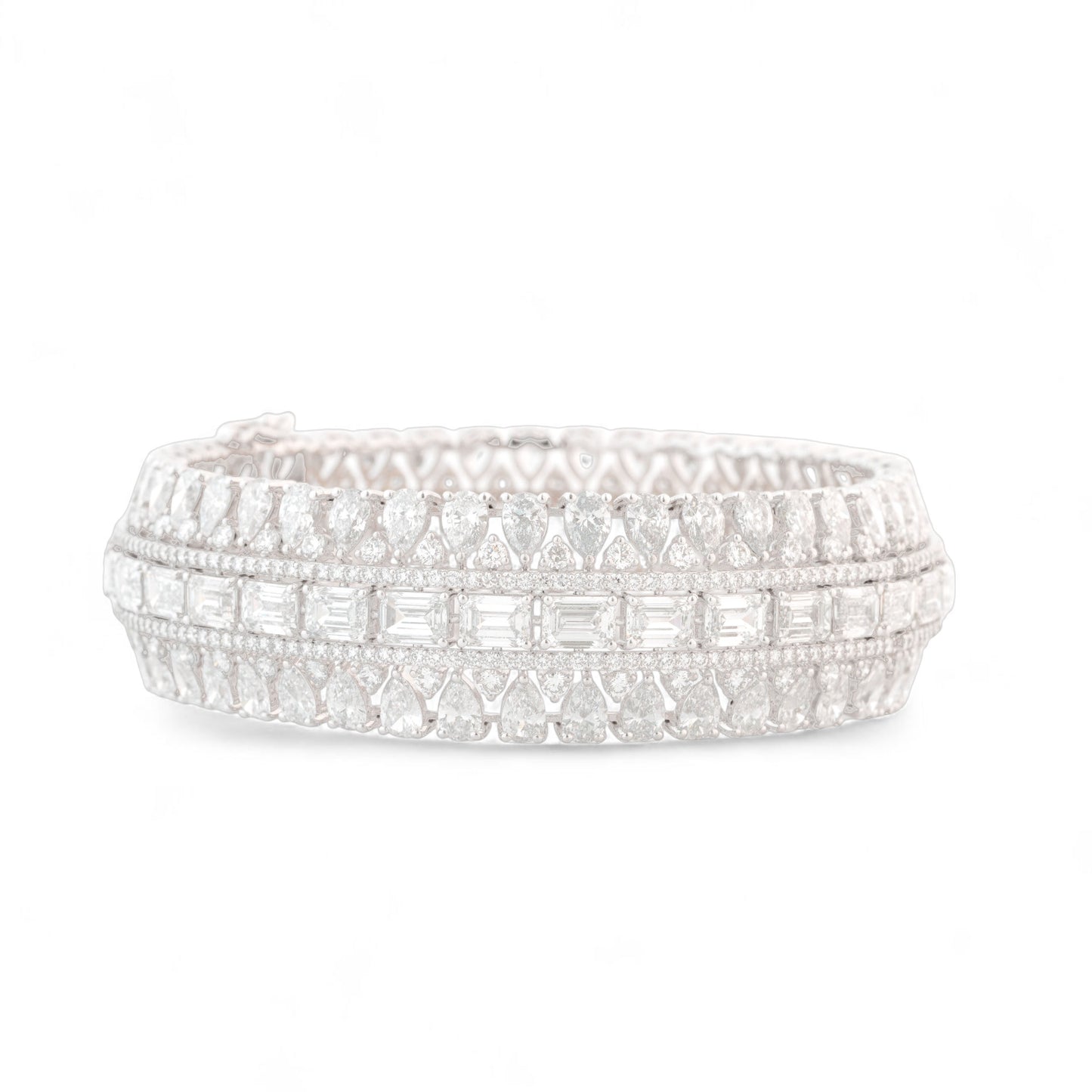 Classic Sparkling Festive Lab Diamond Bangle For Women & Gifting