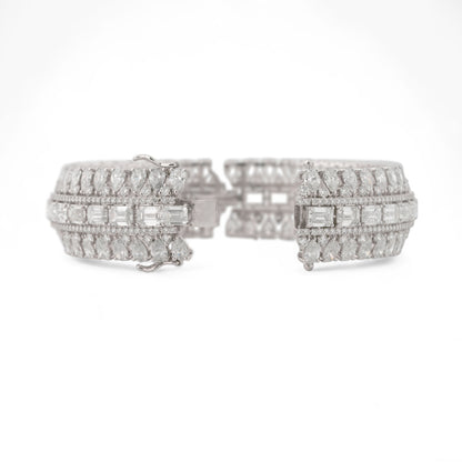 Classic Sparkling Festive Lab Diamond Bangle For Women & Gifting