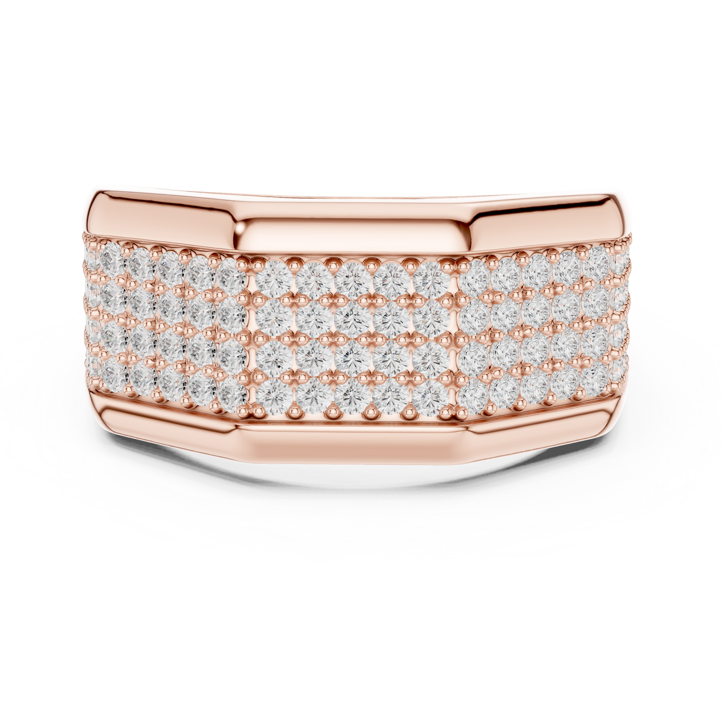 Men's Premium Lab Diamond Studded Statement Ring