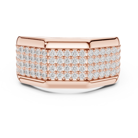 Men's Premium Lab Diamond Studded Statement Ring