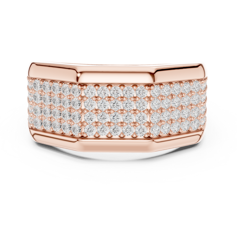 Men's Premium Lab Diamond Studded Statement Ring