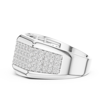 Men's Premium Lab Diamond Studded Statement Ring