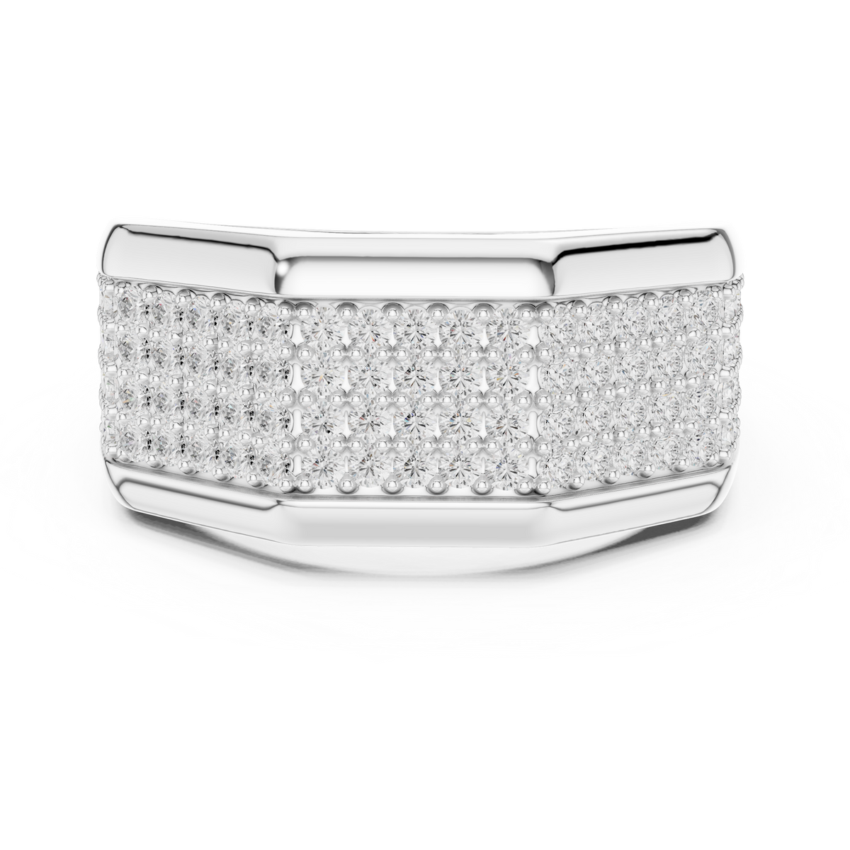Men's Premium Lab Diamond Studded Statement Ring
