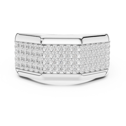 Men's Premium Lab Diamond Studded Statement Ring