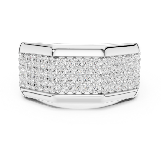 Men's Premium Lab Diamond Studded Statement Ring