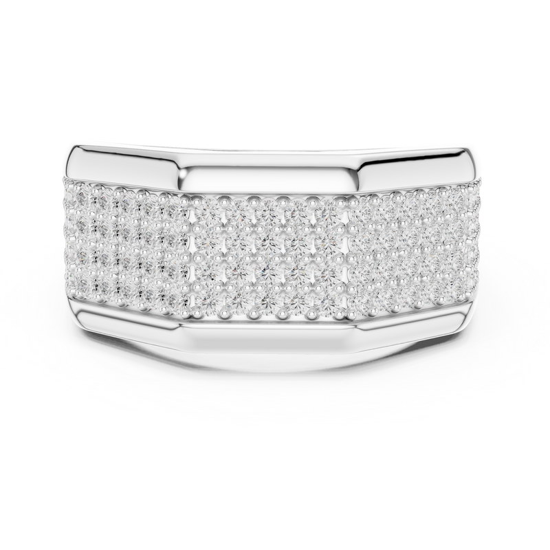 Men's Premium Lab Diamond Studded Statement Ring